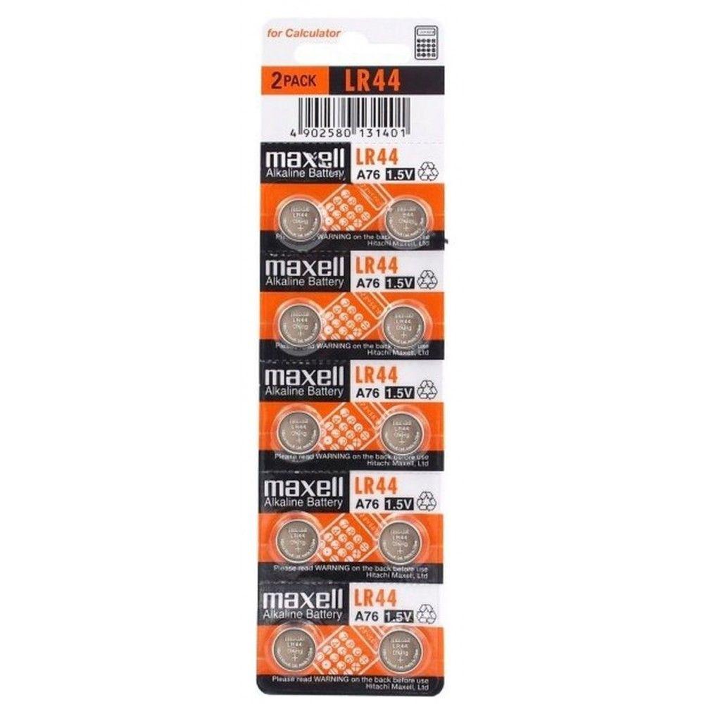 $$$Maxell Αλκαλικές Μπαταρίες Ρολογιών LR44 1.5V 10τμχ (9318573) (MAX9318573)$$$