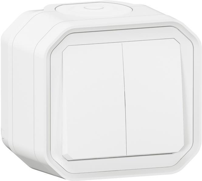 Сериен ключ/бутон моноблок за открит монтаж цвят Бял IP55 Plexo New Legrand | JAR Computers Сериен ключ/бутон моноблок за открит монтаж цвят Бял IP55 Plexo New Legrand