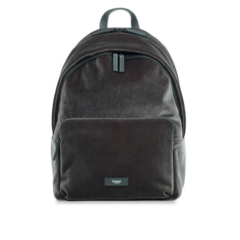 Стилна раница за преносими компютри до 14 инча - Knomo Bathurst Velvet Backpack (сив) | JAR Computers Стилна раница за преносими компютри до 14 инча - Knomo Bathurst Velvet Backpack (сив)