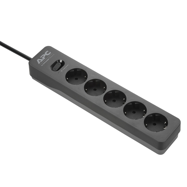 SURGE Protector 5x APC PME5B-GR, Black | JAR Computers SURGE Protector 5x APC PME5B-GR, Black