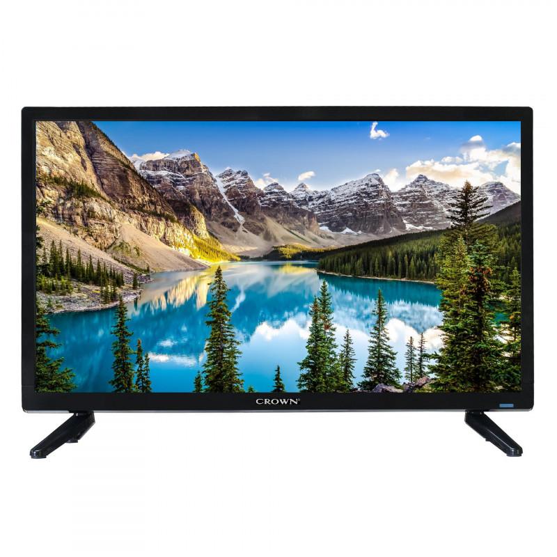 Телевизор Crown 24KA12VWS, 24", 60 см, 1366x768 HD Ready, Wi-Fi, Smart TV, Android, Черен | JAR Computers Телевизор Crown 24KA12VWS, 24", 60 см, 1366x768 HD Ready, Wi-Fi, Smart TV, Android, Черен
