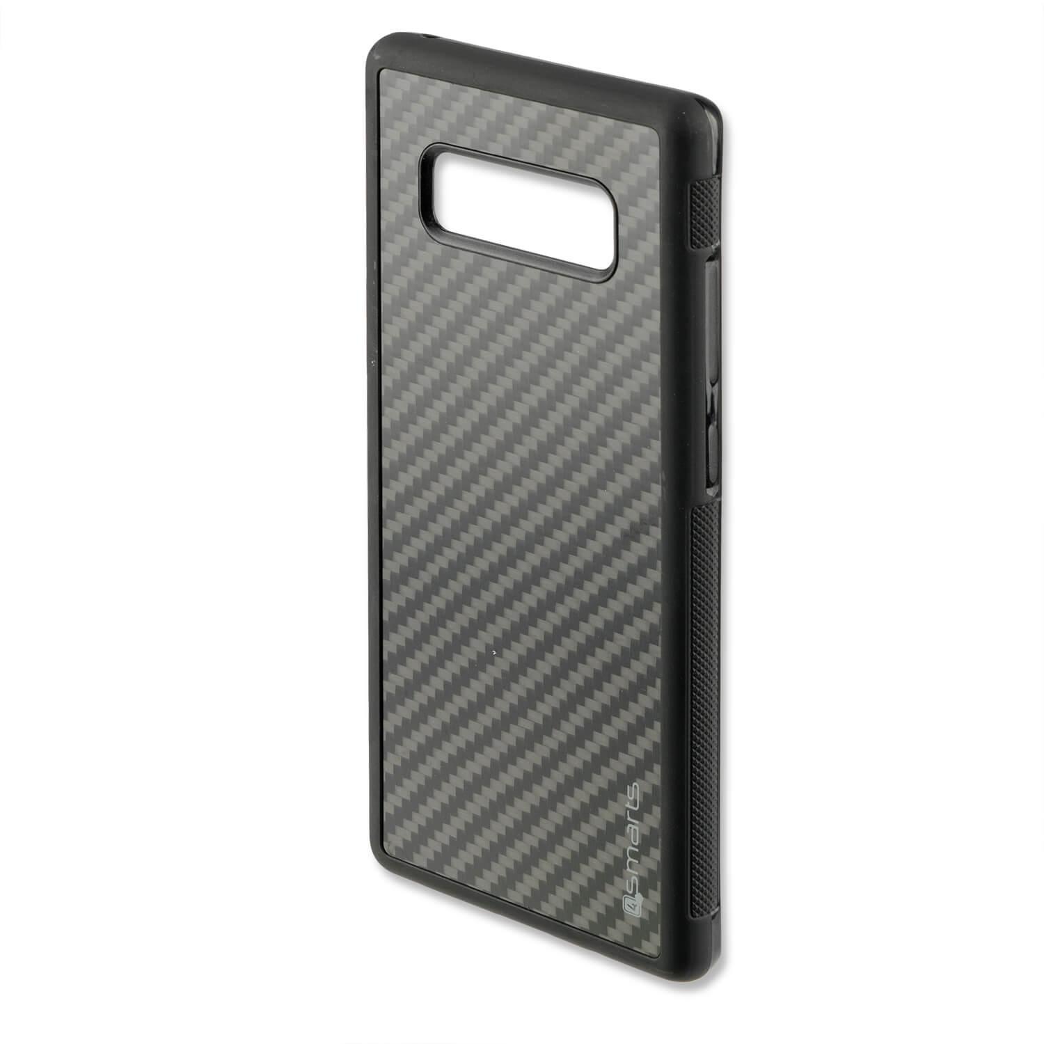 Удароустойчив карбонов кейс за Samsung Galaxy Note 8 - 4smarts Clip-On Cover Trendline Carbon (карбон) | JAR Computers Удароустойчив карбонов кейс за Samsung Galaxy Note 8 - 4smarts Clip-On Cover Trendline Carbon (карбон)