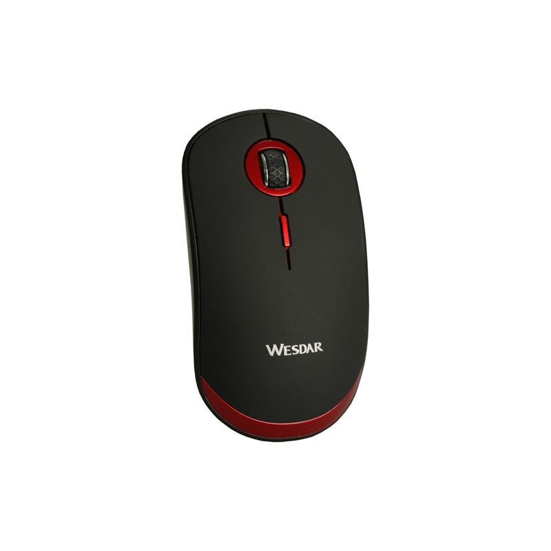 Wesdar Мишка V1, безжична, черно-червена