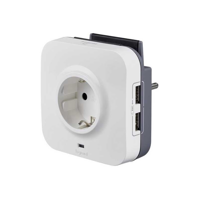 Адаптер Legrand 694671 АДАПТЕР ШУКО + 2ХUSB + ЗАЩИТА | JAR Computers Адаптер Legrand 694671 АДАПТЕР ШУКО + 2ХUSB + ЗАЩИТА