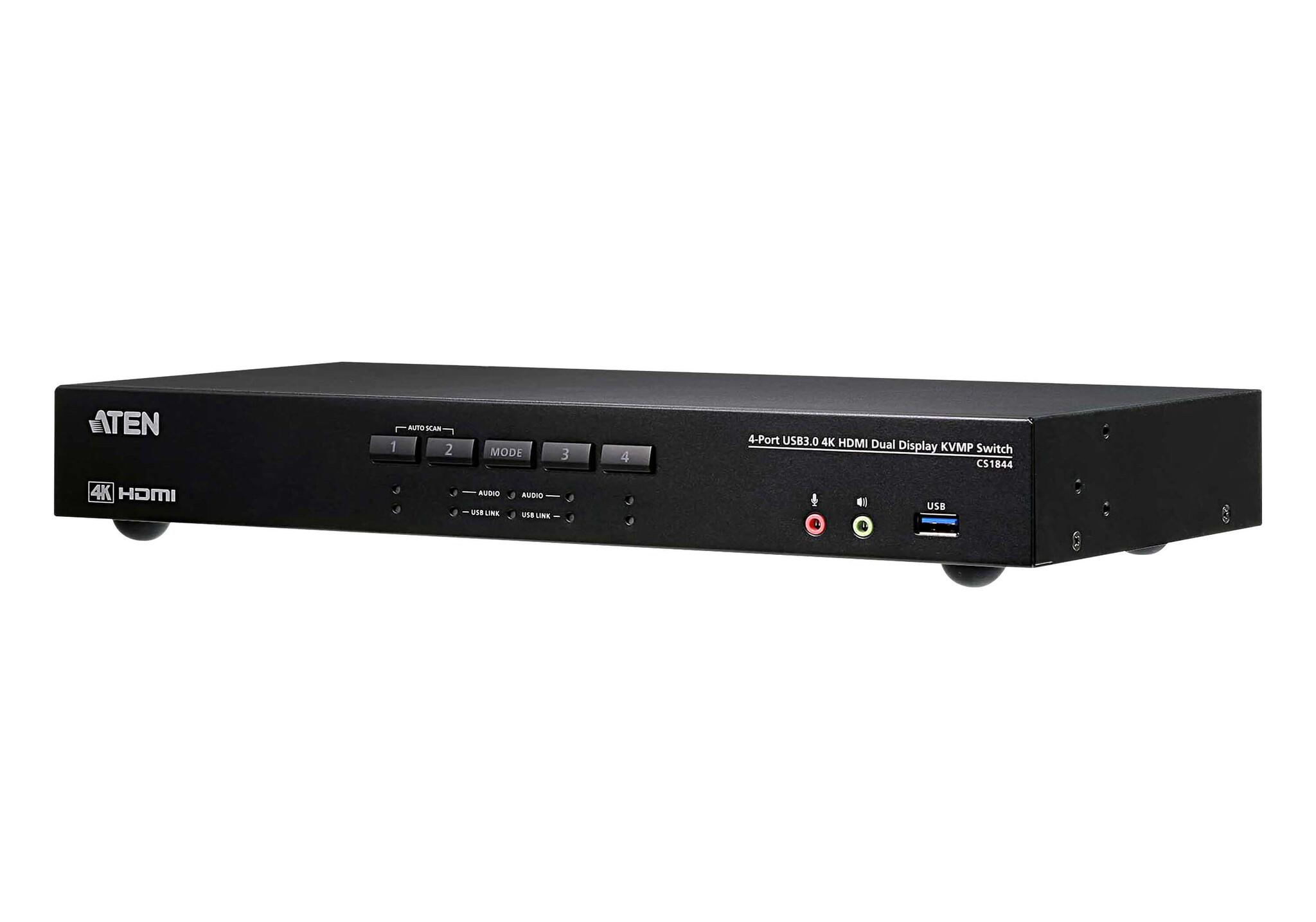 ATEN CS1844-AT-G KVM превключвател Черен | JAR Computers ATEN CS1844-AT-G KVM превключвател Черен