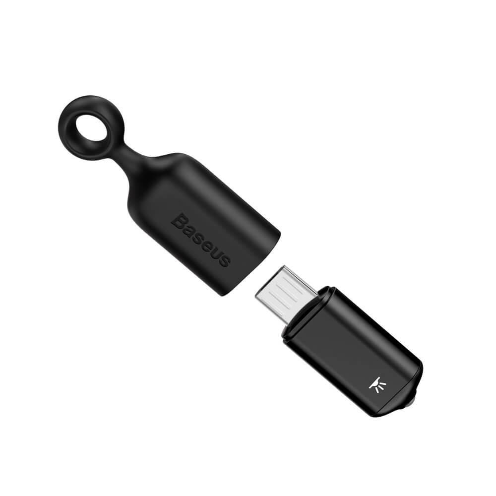 Дистанционно за управление на домашна техника с microUSB конектор, работещо с приложение за смартфони - Baseus Smartphone IR Remote Controller (ACMR03-01) (черен) | JAR Computers Дистанционно за управление на домашна техника с microUSB конектор, работещо с приложение за смартфони - Baseus Smartphone IR Remote Controller (ACMR03-01) (черен)