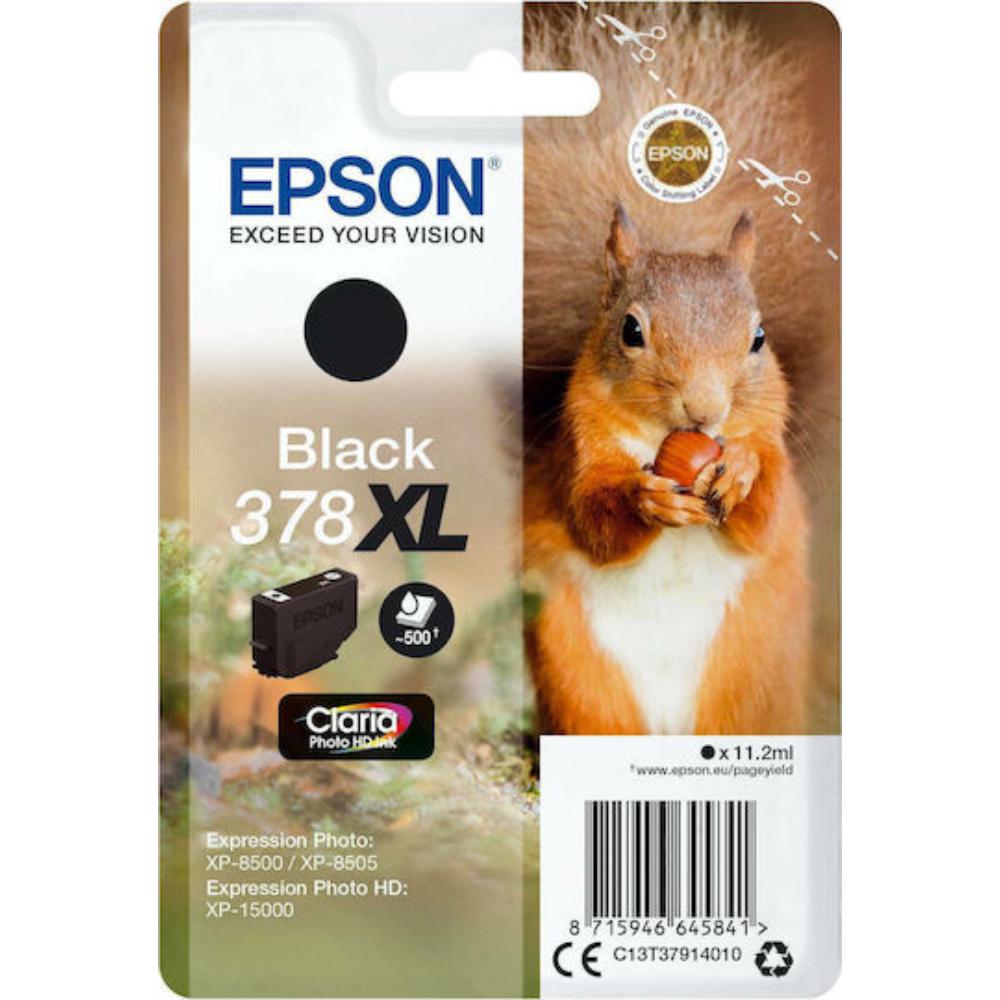 Epson Μελάνι Inkjet 378XL Black (C13T37914010) (EPST37914010)