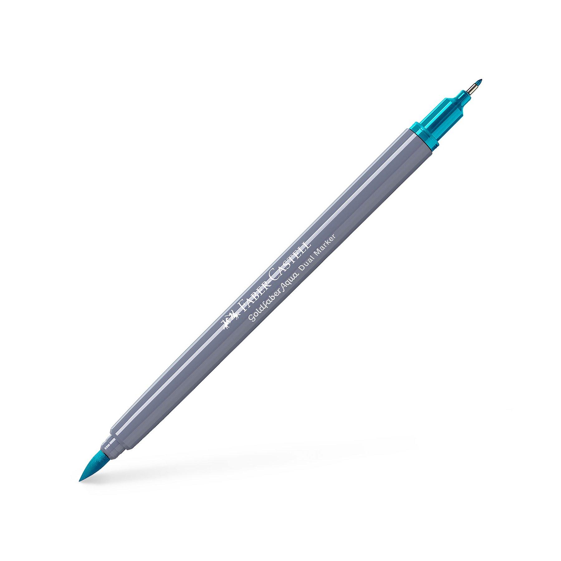 Faber-Castell Маркер Goldfaber Aqua Dual, № 154, кобалт светъл тюркоаз