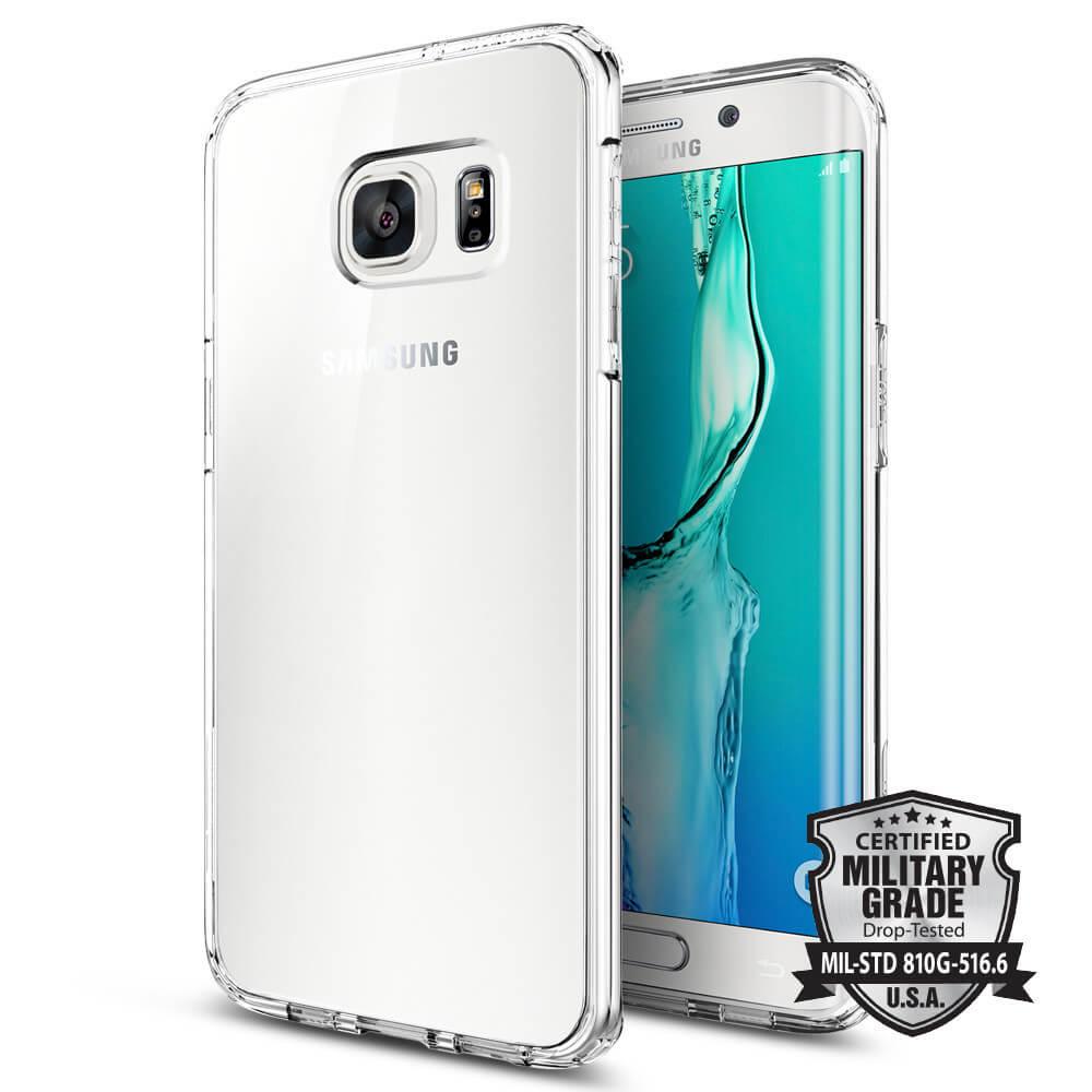 Хибриден кейс с висока степен на защита и покритие за задния панел за Samsung Galaxy S6 Edge Plus - Spigen Ultra Hybrid Case (прозрачен) | JAR Computers Хибриден кейс с висока степен на защита и покритие за задния панел за Samsung Galaxy S6 Edge Plus - Spigen Ultra Hybrid Case (прозрачен)