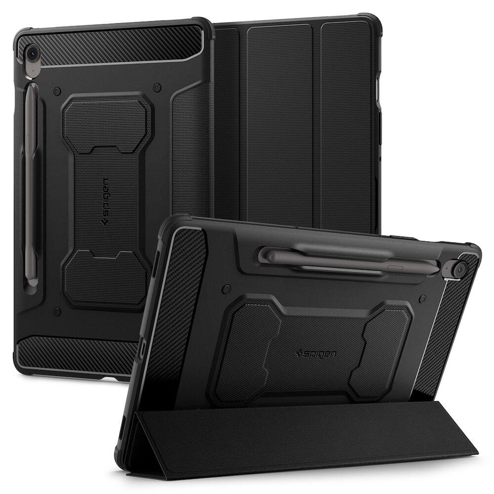 Хибриден удароустойчив кейс с поставка за Samsung Galaxy Tab S10 FE - Spigen Rugged Armor Pro Case (черен) | JAR Computers Хибриден удароустойчив кейс с поставка за Samsung Galaxy Tab S10 FE - Spigen Rugged Armor Pro Case (черен)