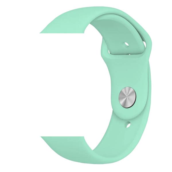 Каишка за Apple Watch 42/44/45/49мм, Simple, силиконова, S/M /мента/ | JAR Computers Каишка за Apple Watch 42/44/45/49мм, Simple, силиконова, S/M /мента/