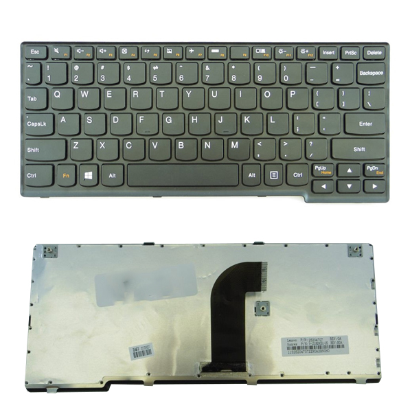 Клавиатура за лаптоп Lenovo Yoga 11 Черна с черна рамка | JAR Computers Клавиатура за лаптоп Lenovo Yoga 11 Черна с черна рамка