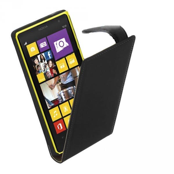 Кожен флип калъф за Nokia Lumia 1020 - Flip Case Cover (черен) | JAR Computers Кожен флип калъф за Nokia Lumia 1020 - Flip Case Cover (черен)