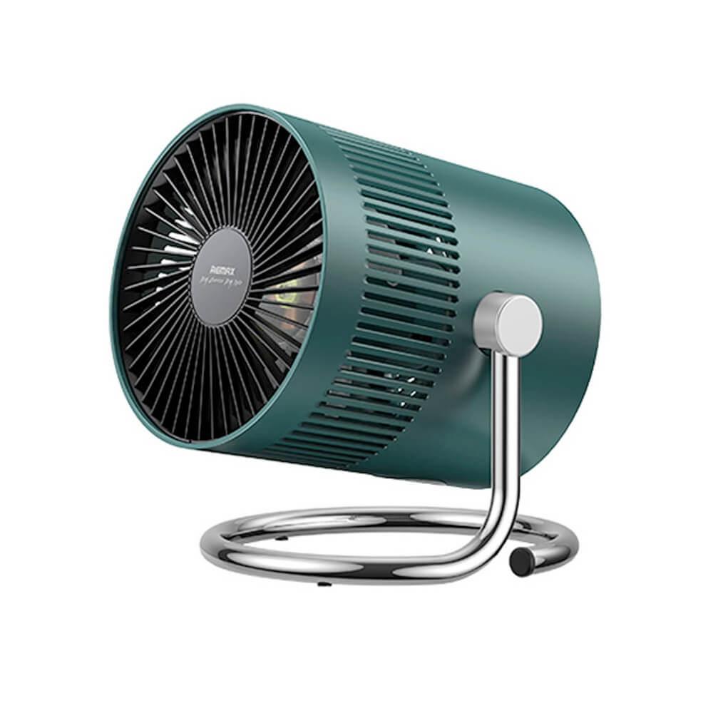 Настолен вентилатор с презареждаема батерия - Remax Cool Pro Desktop Fan (зелен) | JAR Computers Настолен вентилатор с презареждаема батерия - Remax Cool Pro Desktop Fan (зелен)