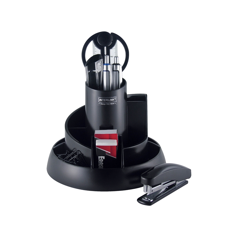 O-Life Органайзер за бюро S-908, с пълнеж, черен | JAR Computers O-Life Органайзер за бюро S-908, с пълнеж, черен