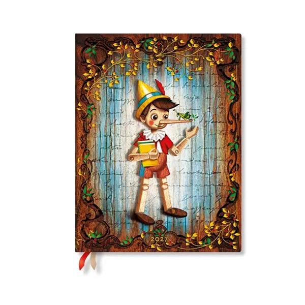 Paperblanks Планер Pinocchio, Ultra, 1 ден на страница, мека корица, 216 листа, за 2027 година | JAR Computers Paperblanks Планер Pinocchio, Ultra, 1 ден на страница, мека корица, 216 листа, за 2027 година