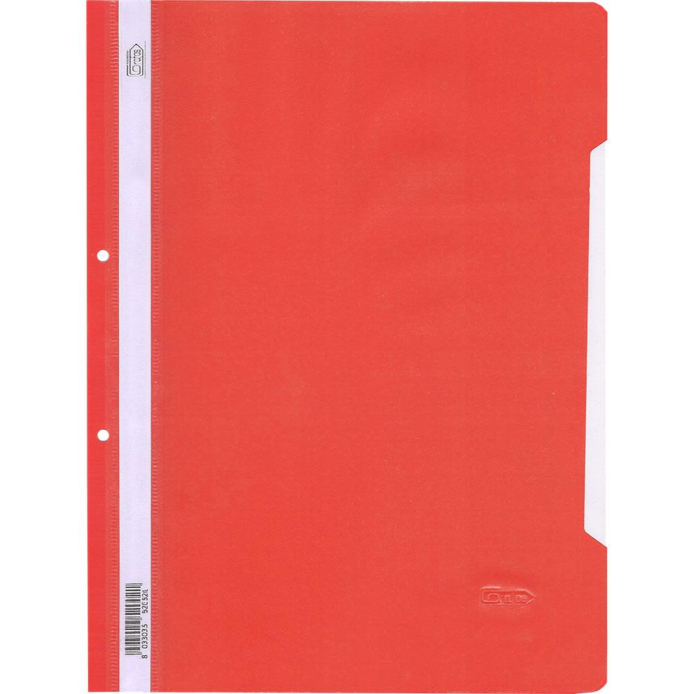 Папка PVC с перф. Grafos Color червен