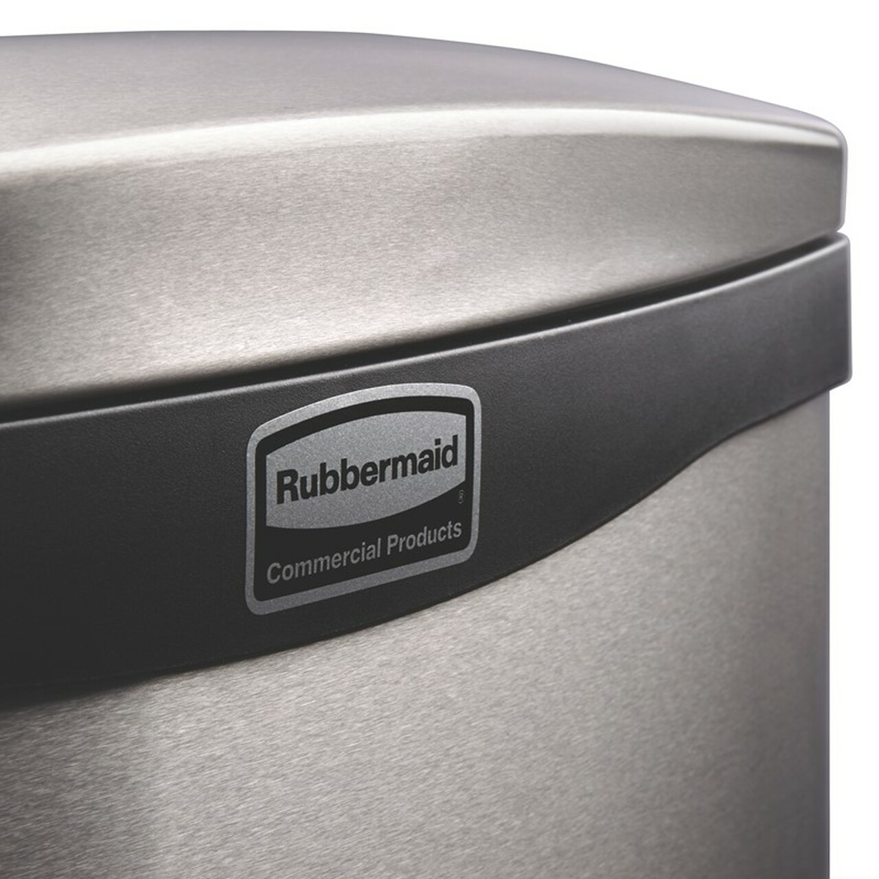 Rubbermaid Кош Slim Jim Front, метален, 50 L, черен