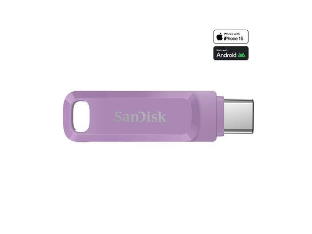 SANDISK Ultra Dual Drive Go USB Type-C Lavender Global 512GB | JAR Computers SANDISK Ultra Dual Drive Go USB Type-C Lavender Global 512GB
