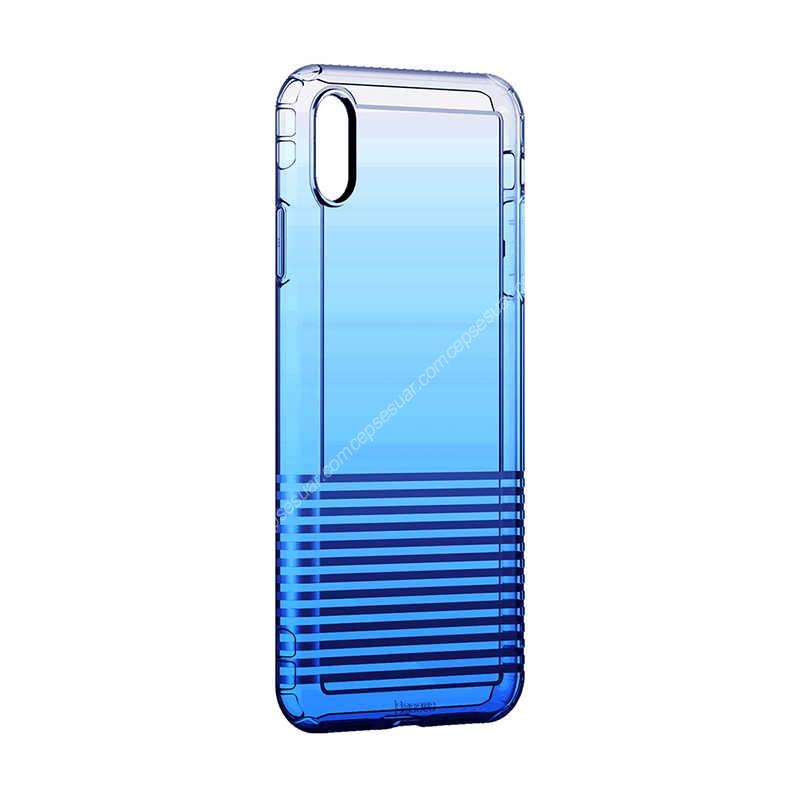 Силиконов (TPU) калъф за iPhone XS, iPhone X - Baseus Colorful Airbag Protection Case (син) | JAR Computers Силиконов (TPU) калъф за iPhone XS, iPhone X - Baseus Colorful Airbag Protection Case (син)