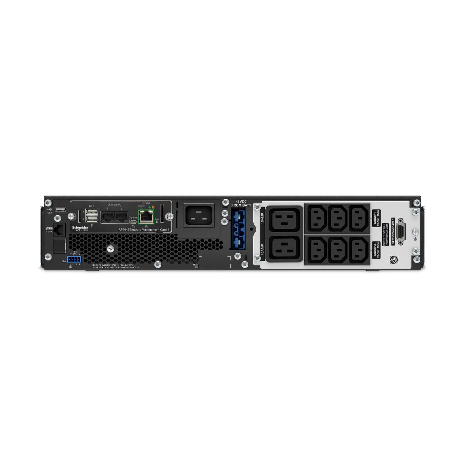 APC SRT3000UXI-NCLI непрекъсваемо токозахранващо устройство (UPS) Двойна конверсия (Онлайн) 3 мм² 2700 W 8 Изход(и) за променлив ток | JAR Computers APC SRT3000UXI-NCLI непрекъсваемо токозахранващо устройство (UPS) Двойна конверсия (Онлайн) 3 мм² 2700 W 8 Изход(и) за променлив ток