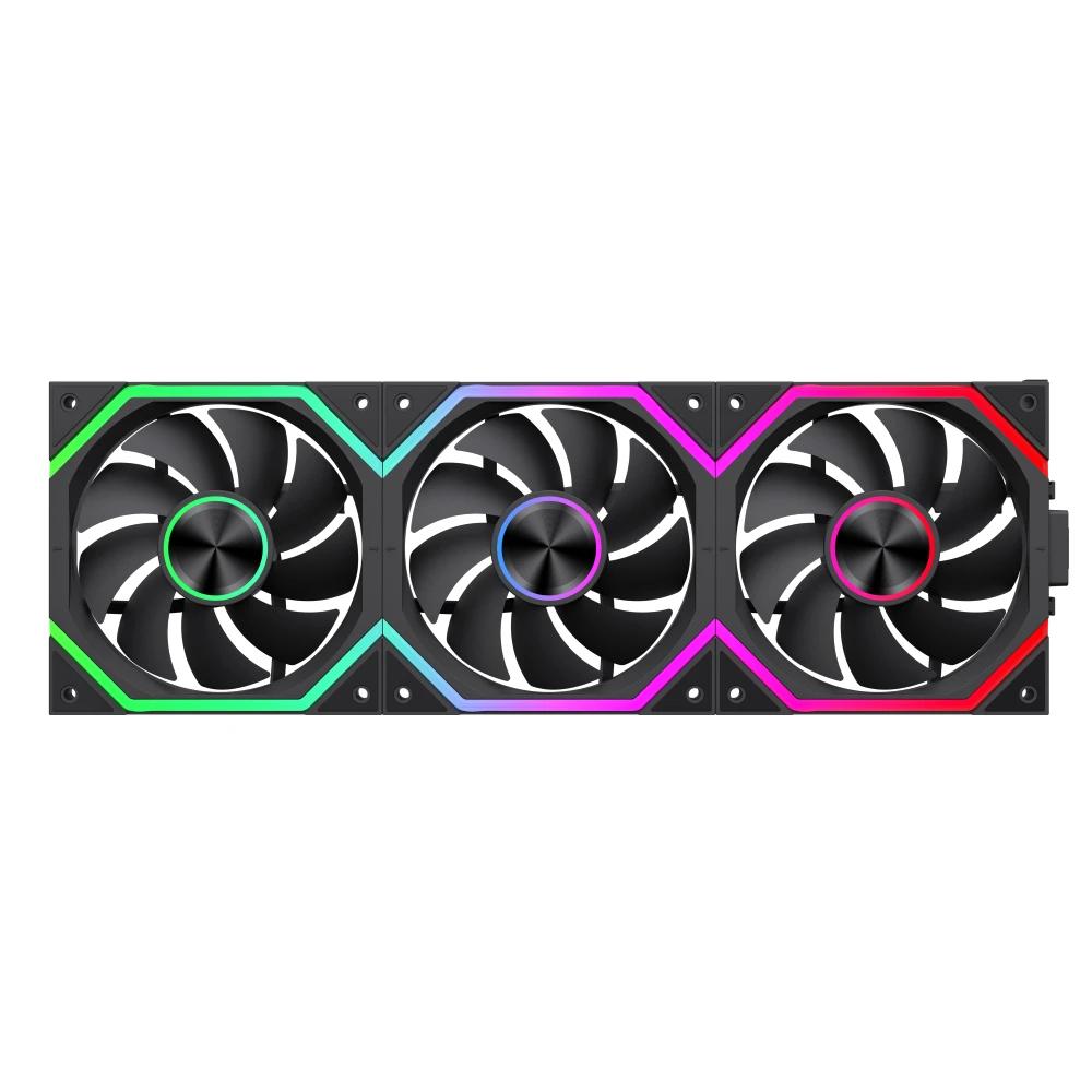 Gamemax Комплект вентилатори Fan Pack 3-in-1 3x120mm - FN12A-N2 WL - Daisy-Chain, A-RGB