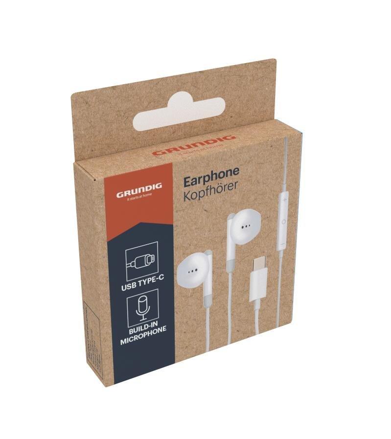 Grundig Вътрешни слушалки (In-ear) USB-C с микрофон | JAR Computers Grundig Вътрешни слушалки (In-ear) USB-C с микрофон
