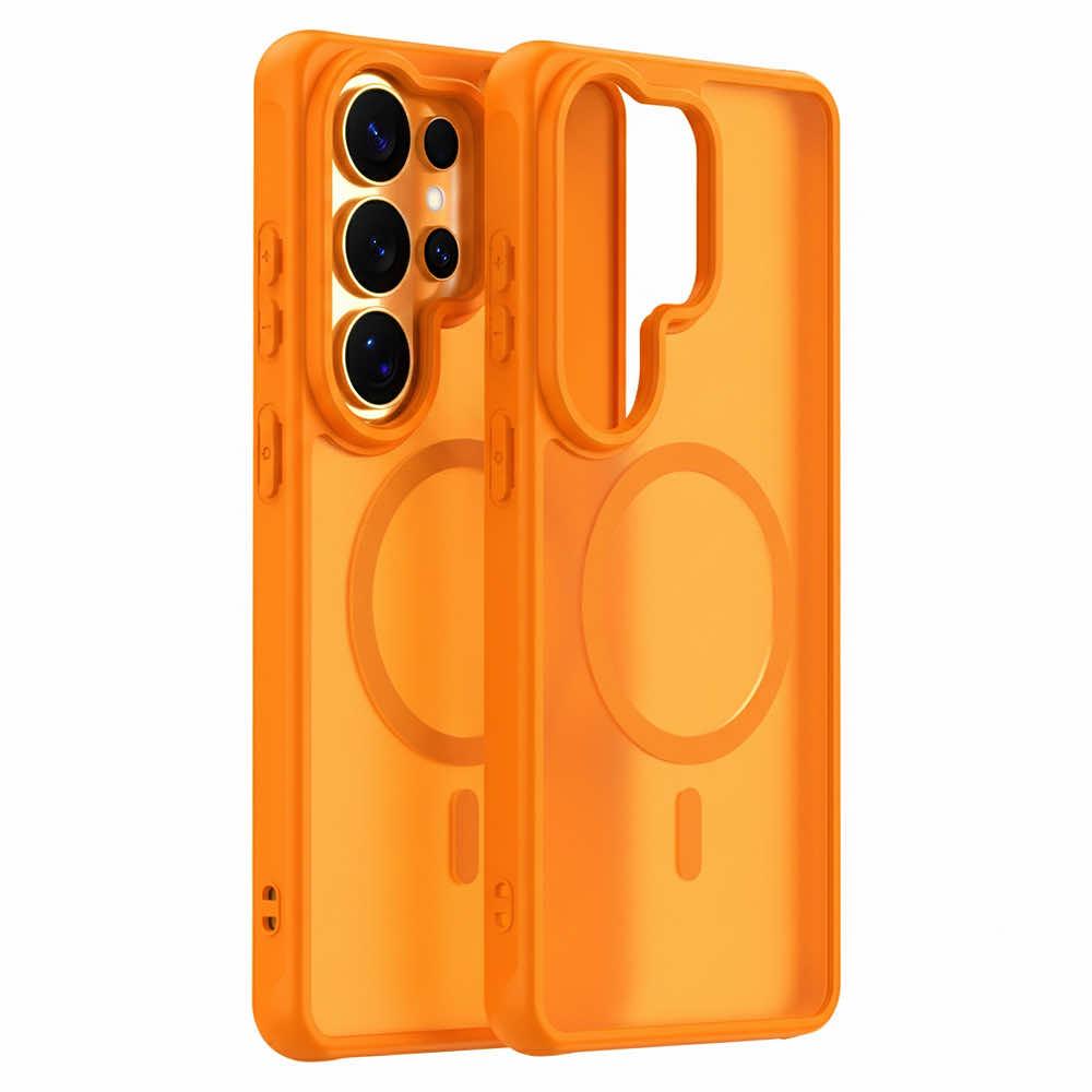 Хибриден удароустойчив кейс за Samsung Galaxy S26 Ultra - Techsuit HaloFrost II MagSafe Hybrid Case (оранжев) | JAR Computers Хибриден удароустойчив кейс за Samsung Galaxy S26 Ultra - Techsuit HaloFrost II MagSafe Hybrid Case (оранжев)