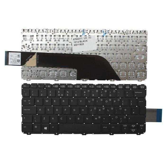 Клавиатура за лаптоп HP EliteBook X2 1012 Черна Без Рамка (Голям Ентър) / Black Without Frame UK | JAR Computers Клавиатура за лаптоп HP EliteBook X2 1012 Черна Без Рамка (Голям Ентър) / Black Without Frame UK