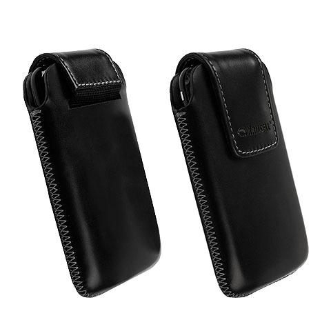 Кожен калъф за мобилни телефони - Krusell Vinga Mobile Case L (черен) | JAR Computers Кожен калъф за мобилни телефони - Krusell Vinga Mobile Case L (черен)