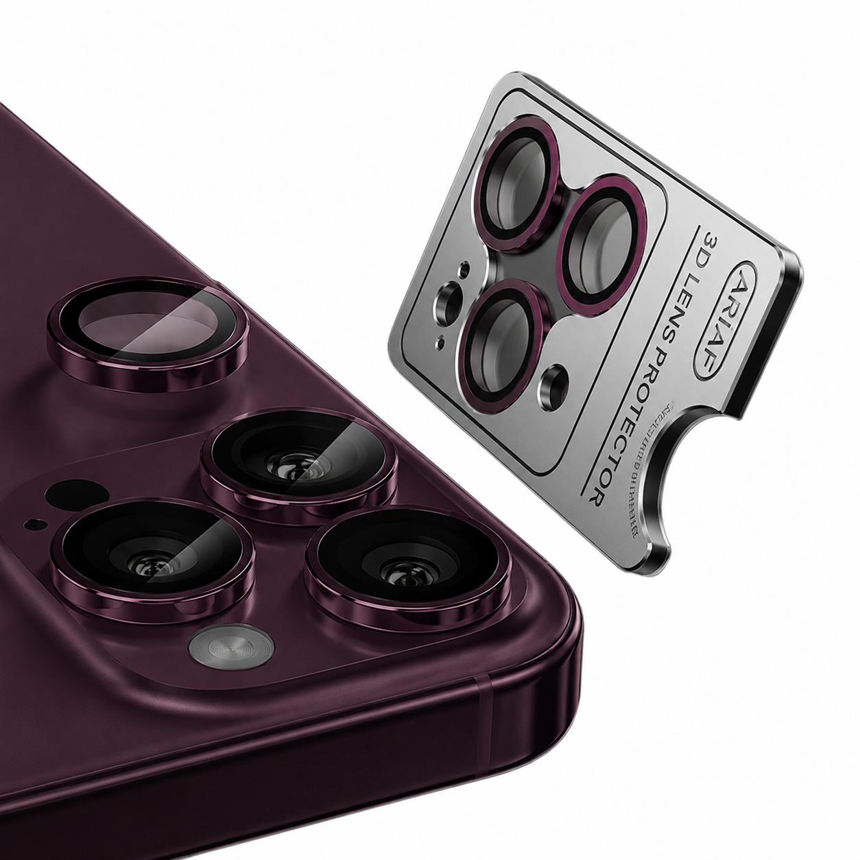 Metal Camera Lens Apple iPhone 18 Pro/ 18 Pro Max /тъмночервени/ NORDIC | JAR Computers Metal Camera Lens Apple iPhone 18 Pro/ 18 Pro Max /тъмночервени/ NORDIC