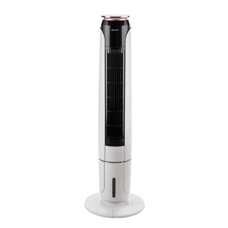 Мобилен охладител кула 3в1 Diplomat DX-33TRC, 65W, 3 скорости, 3 степени, LED дисплей, 3 l, Бял/черен
