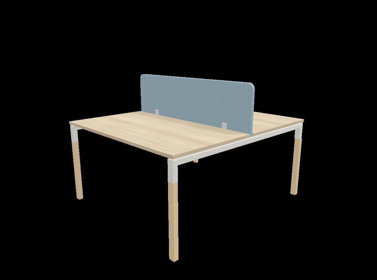 Работна станция с две места CS5040 Workbench, сив панел,бяла рамка,1400x1600x740 мм, ПДЧ 25мм,акация | JAR Computers Работна станция с две места CS5040 Workbench, сив панел,бяла рамка,1400x1600x740 мм, ПДЧ 25мм,акация