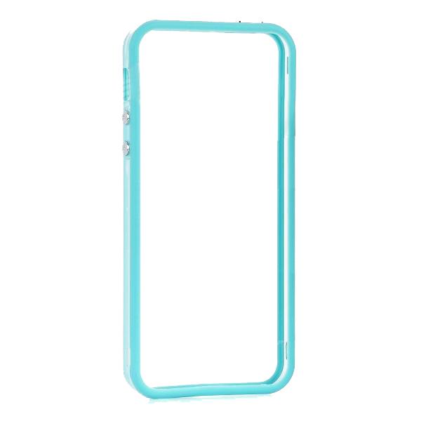 Силиконов бъмпер за iPhone 5, iPhone 5S, iPhone SE - Protective Ultraslim Clear Bumper (светлосин-прозрачен) | JAR Computers Силиконов бъмпер за iPhone 5, iPhone 5S, iPhone SE - Protective Ultraslim Clear Bumper (светлосин-прозрачен)