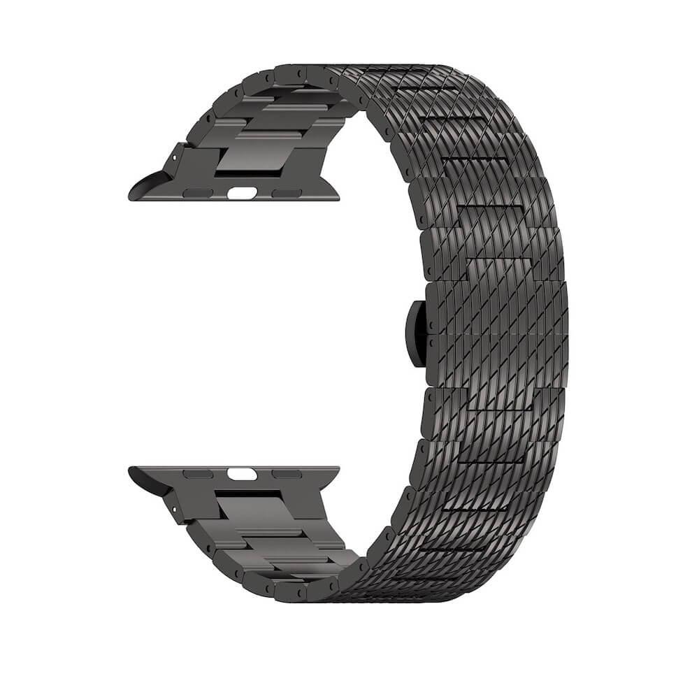Стоманена каишка за Apple Watch 42мм, 44мм, 45мм, 46мм, Ultra, Ultra 2 49мм - Techsuit Stainless Steel Watchband (черен) | JAR Computers Стоманена каишка за Apple Watch 42мм, 44мм, 45мм, 46мм, Ultra, Ultra 2 49мм - Techsuit Stainless Steel Watchband (черен)