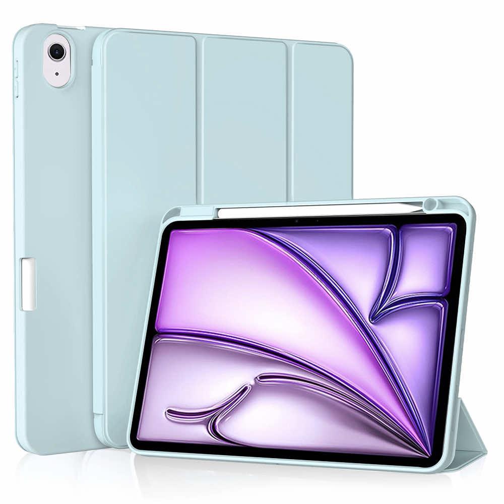 Techsuit Flex Trifold Case - термополиуретанов (TPU) кейс и поставка за iPad Air 11 (2024) (светлосин)