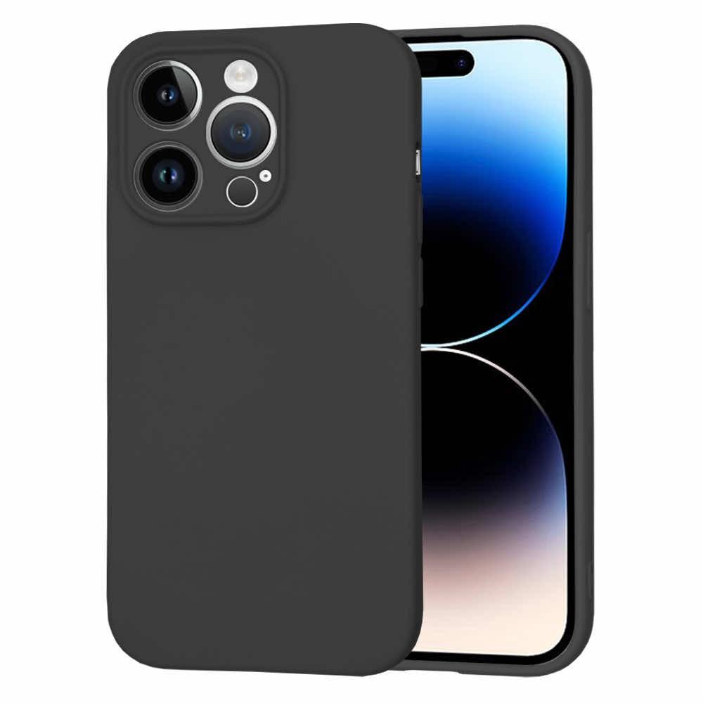 Techsuit SoftFlex Silicone Case - силиконов (TPU) калъф за iPhone 14 Pro (черен)