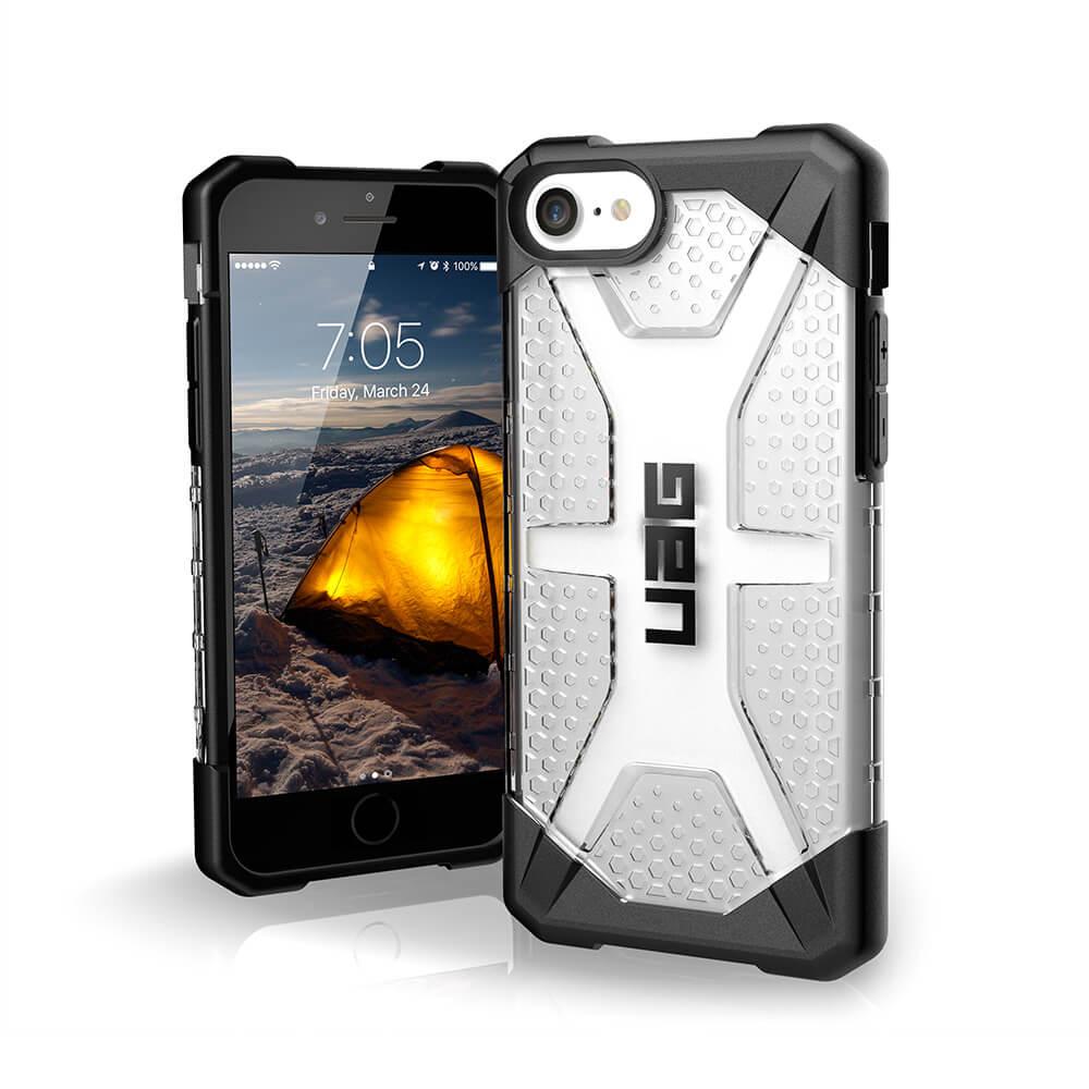 Удароустойчив хибриден кейс за iPhone SE (2022), iPhone SE (2020), iPhone 8, iPhone 7, iPhone 6S, iPhone 6 - Urban Armor Gear Plasma Case (прозрачен) | JAR Computers Удароустойчив хибриден кейс за iPhone SE (2022), iPhone SE (2020), iPhone 8, iPhone 7, iPhone 6S, iPhone 6 - Urban Armor Gear Plasma Case (прозрачен)