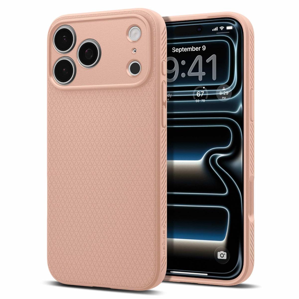 Удароустойчив силиконов (TPU) калъф за iPhone 18 Pro Max, iPhone 17 Pro Max - Spigen Liquid Air Case (розов) | JAR Computers Удароустойчив силиконов (TPU) калъф за iPhone 18 Pro Max, iPhone 17 Pro Max - Spigen Liquid Air Case (розов)