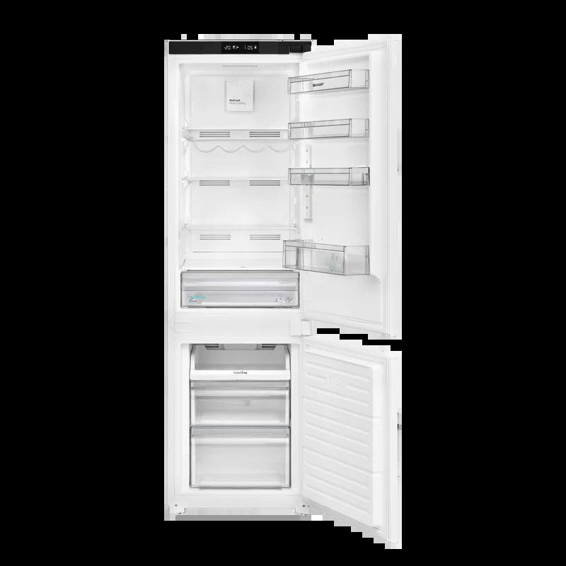 Вграден хладилник с фризер Sharp SJ-BE235E2XS-EU , 233 l, E , No Frost , Да