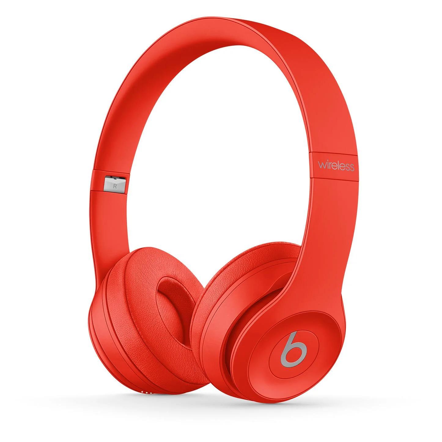 Безжични слушалки Beats Solo 3 Wireless Headphones, Citrus Red | JAR Computers Безжични слушалки Beats Solo 3 Wireless Headphones, Citrus Red
