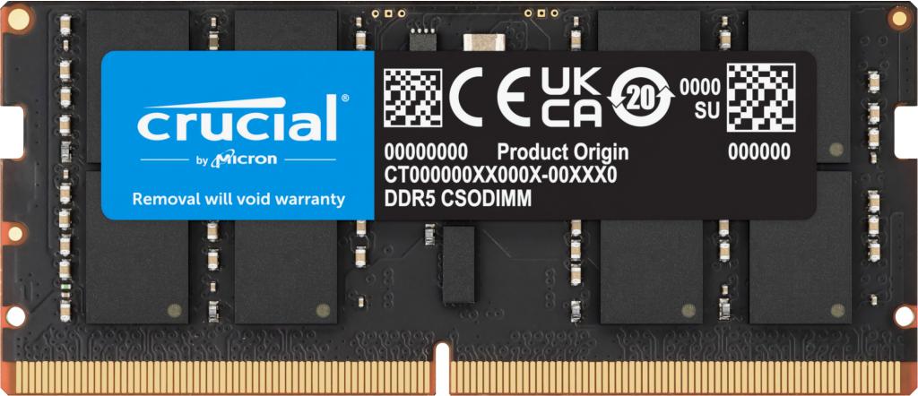 Crucial CT16G64C52CS5 модул памет 16 GB 1 x 16 GB DDR5 6400 MT/s 262-pin SO-DIMM | JAR Computers Crucial CT16G64C52CS5 модул памет 16 GB 1 x 16 GB DDR5 6400 MT/s 262-pin SO-DIMM