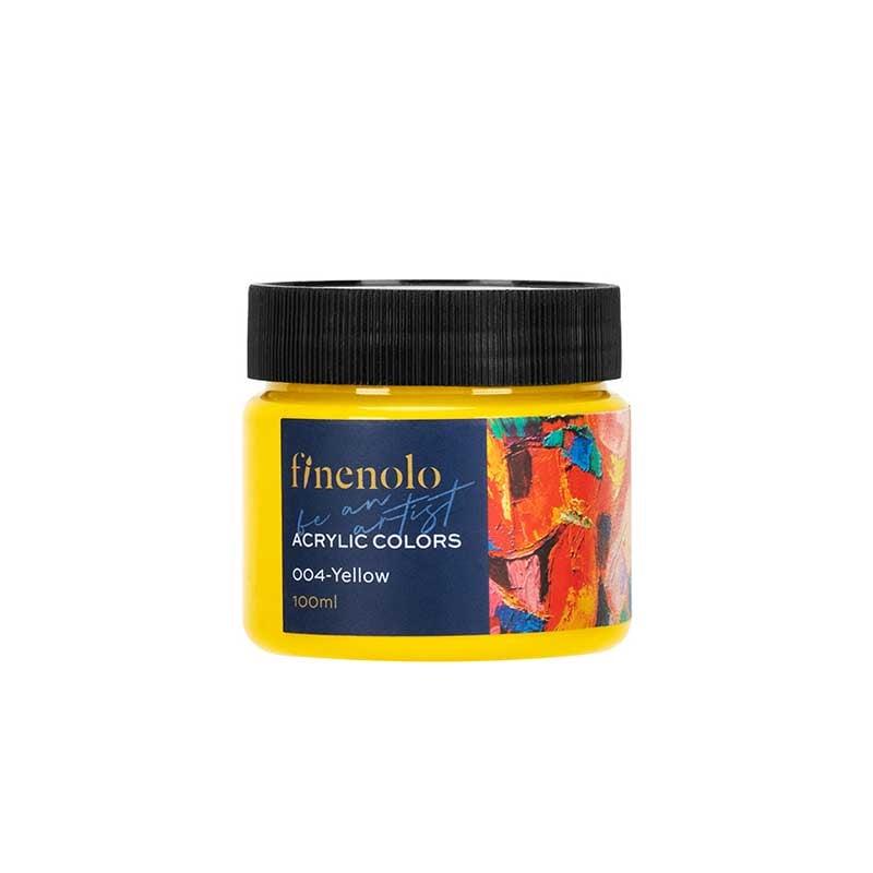 Deli Акрилна боя Finenolo, в бурканче, 100 ml, жълта | JAR Computers Deli Акрилна боя Finenolo, в бурканче, 100 ml, жълта