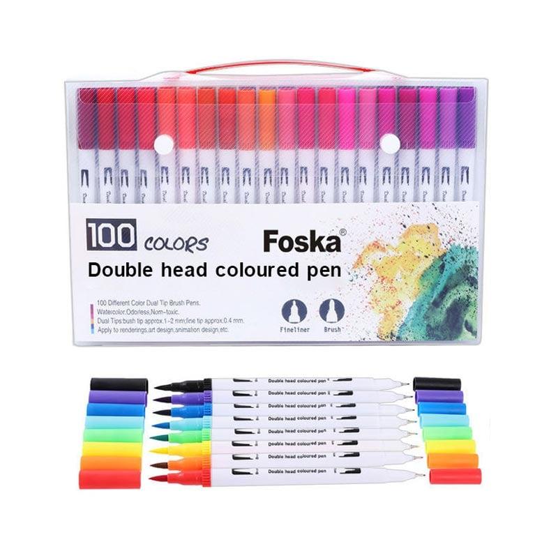 Foska Маркер-четка Brush Pen, 100 цвята