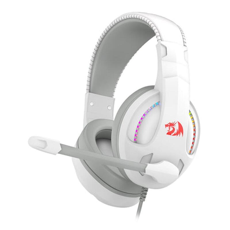 Геймърски слушалки Redragon Cronus с RGB осветление H211W-RGB - бели