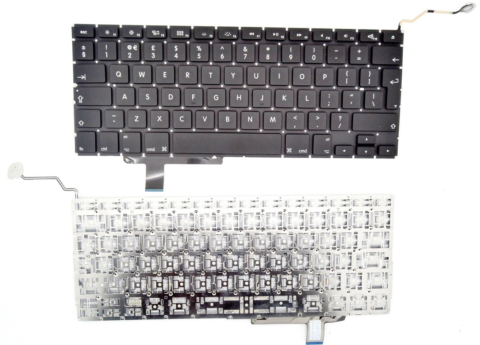 Клавиатура за лаптоп Apple MacBook Pro A1297 17" Черна Без Рамка (Голям Ентър) - Оригинална | JAR Computers Клавиатура за лаптоп Apple MacBook Pro A1297 17" Черна Без Рамка (Голям Ентър) - Оригинална