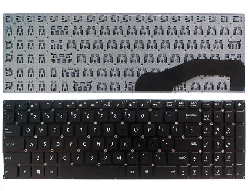 Клавиатура за лаптоп Asus X540 X540L Черна Без Рамка (Малък Ентър) / Black Without Frame US | JAR Computers Клавиатура за лаптоп Asus X540 X540L Черна Без Рамка (Малък Ентър) / Black Without Frame US