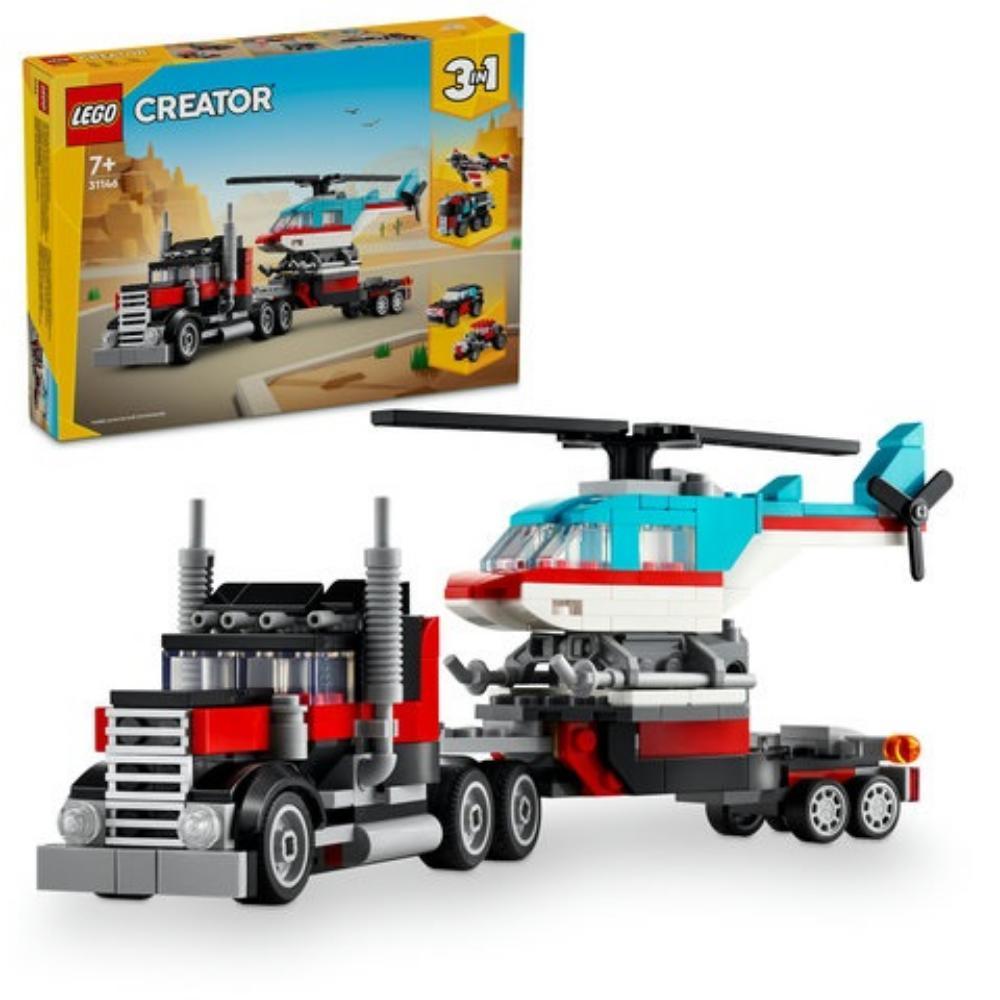 Lego Creator 3-In-1 Low Loader With Helicopter (31146) (LGO31146)