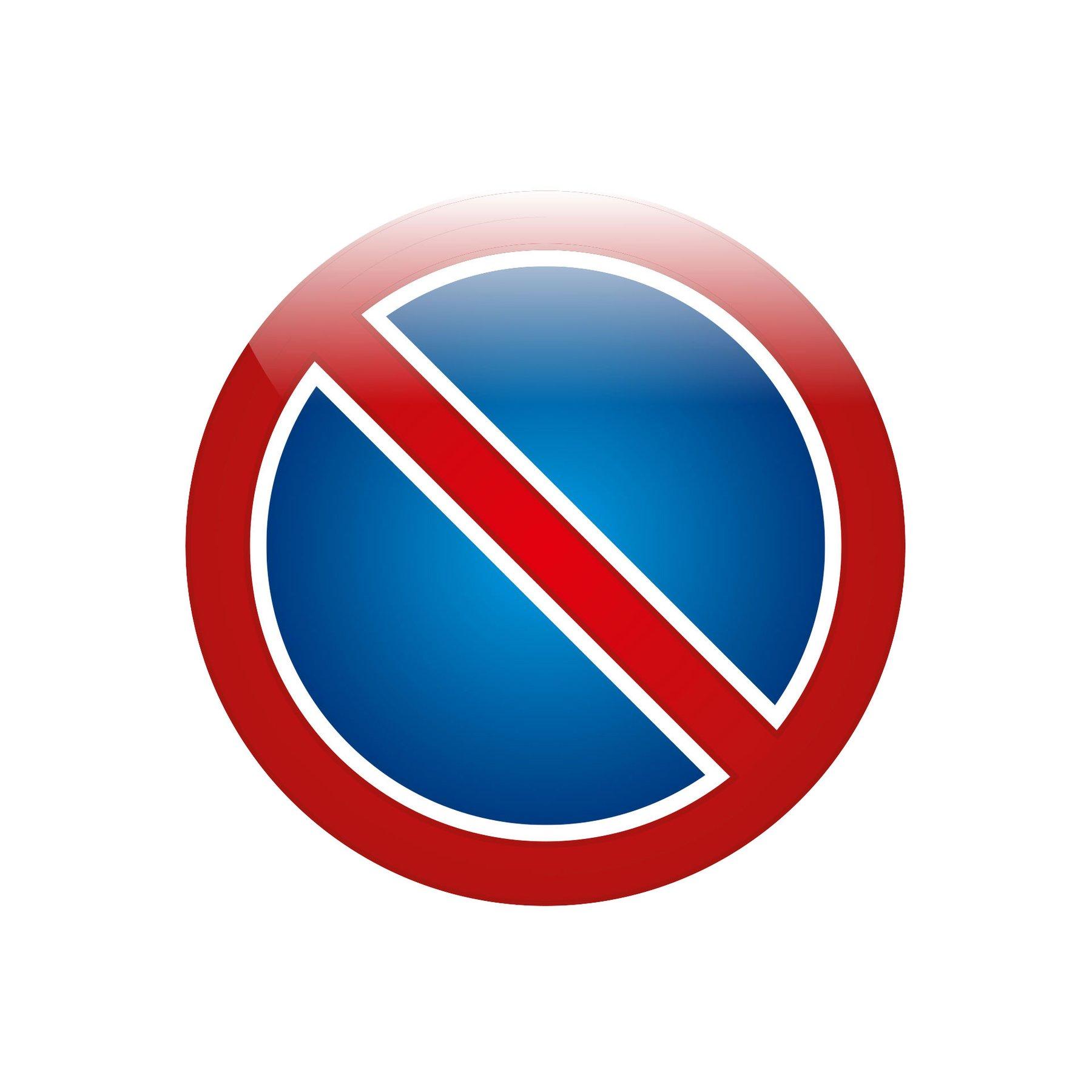 Office 1 Самозалепващ етикет, пиктограма „Забранено паркиране“