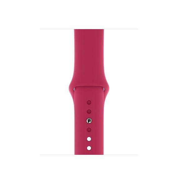 Оригинална силиконова каишка за Apple Watch 42мм, 44мм - Apple Pomegranate Sport Band S/M & M/L (тъмнорозов) | JAR Computers Оригинална силиконова каишка за Apple Watch 42мм, 44мм - Apple Pomegranate Sport Band S/M & M/L (тъмнорозов)